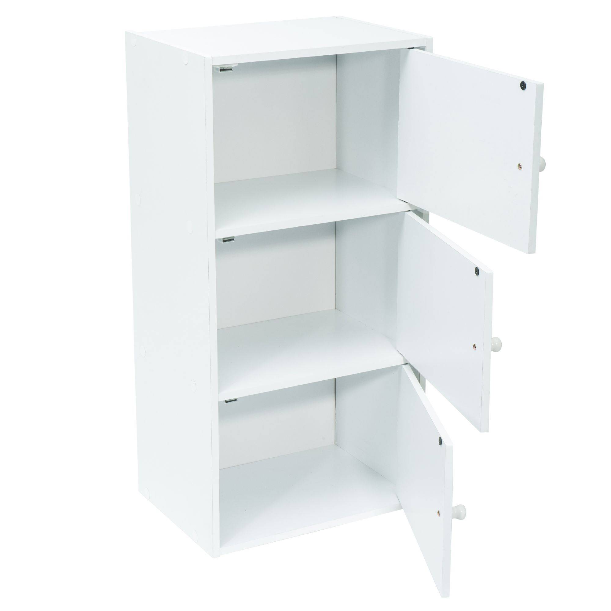 Meuble blanc à portes WERKA PRO - 3 portes (80 x 40 x 29 cm) - Image 3