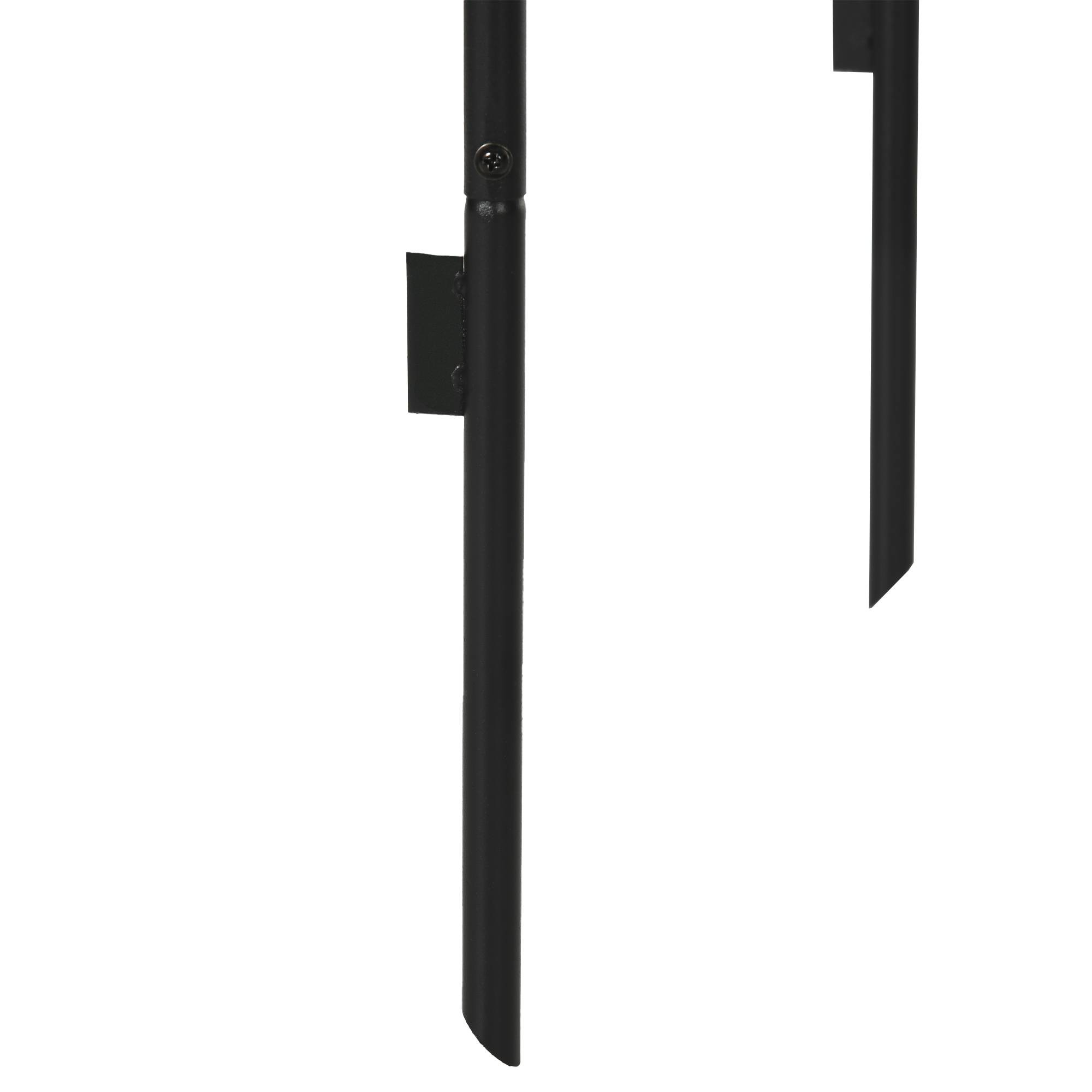 Arche de jardin en métal, noir, 140 x 40 x 240 cm - PANGIVO - Image 8