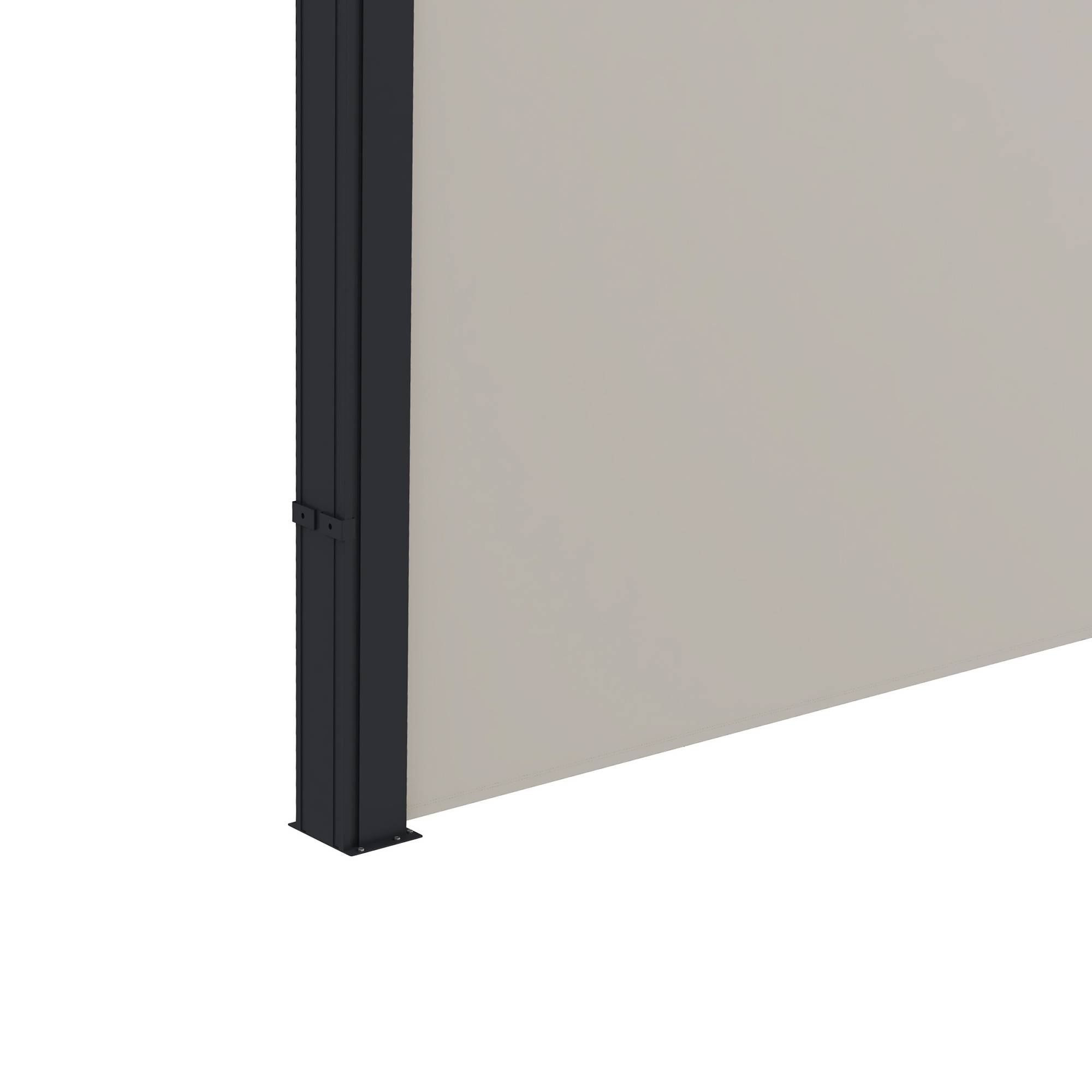Store latéral rétractable polyester terrasse jardin brise-vue 300x140cm gris clair - ComfortXL Outdoor Living - Image 7