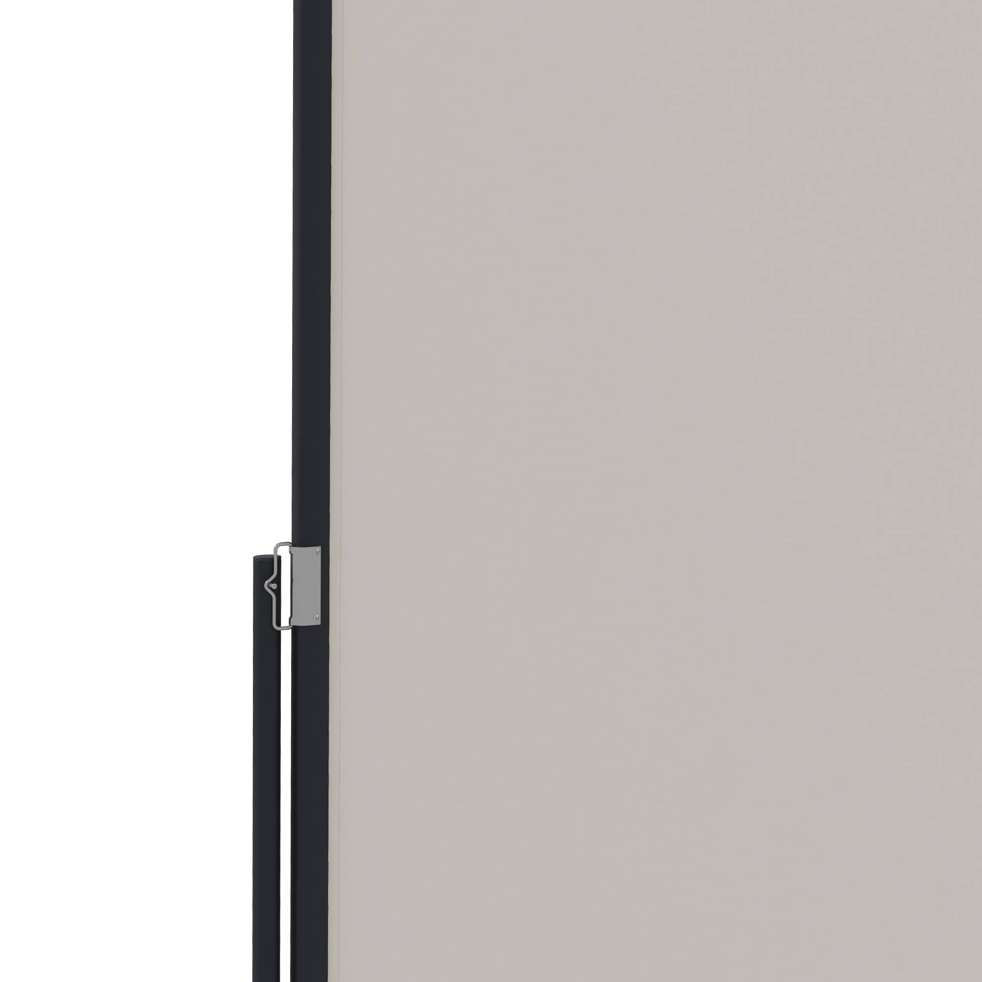 Store latéral rétractable polyester terrasse jardin brise-vue 300x140cm gris clair - ComfortXL Outdoor Living - Image 8