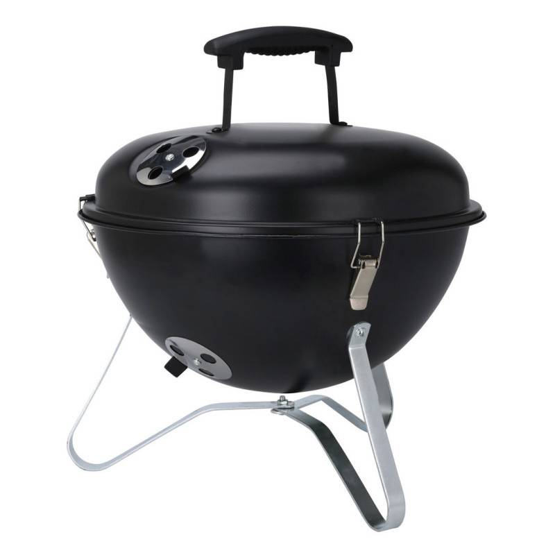 Barbecue de table D34 avec couvercle métal noir