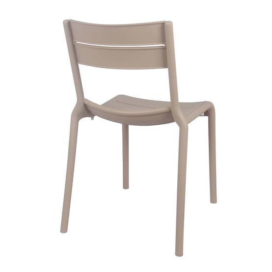 Oviala - Chaise beige de terrasse en plastique Paname - Oviala - Imagen 6