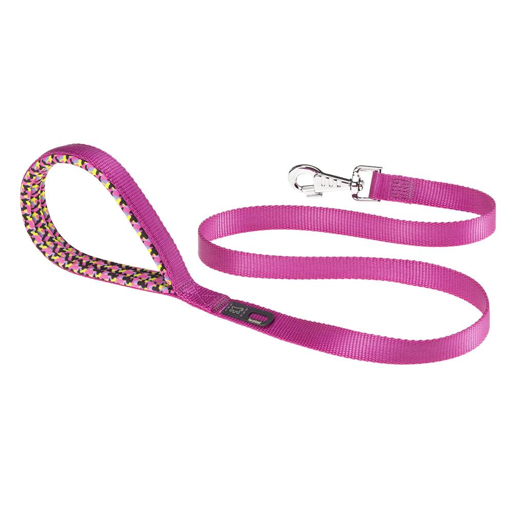 Ferplast - Ferplast laisse pour chien DAYTONA FANTASY, Laisse en nylon pour chien de taille moyenne, 120 cm, avec poignée rembourrée confortable et mousqueton en - Imagen 1