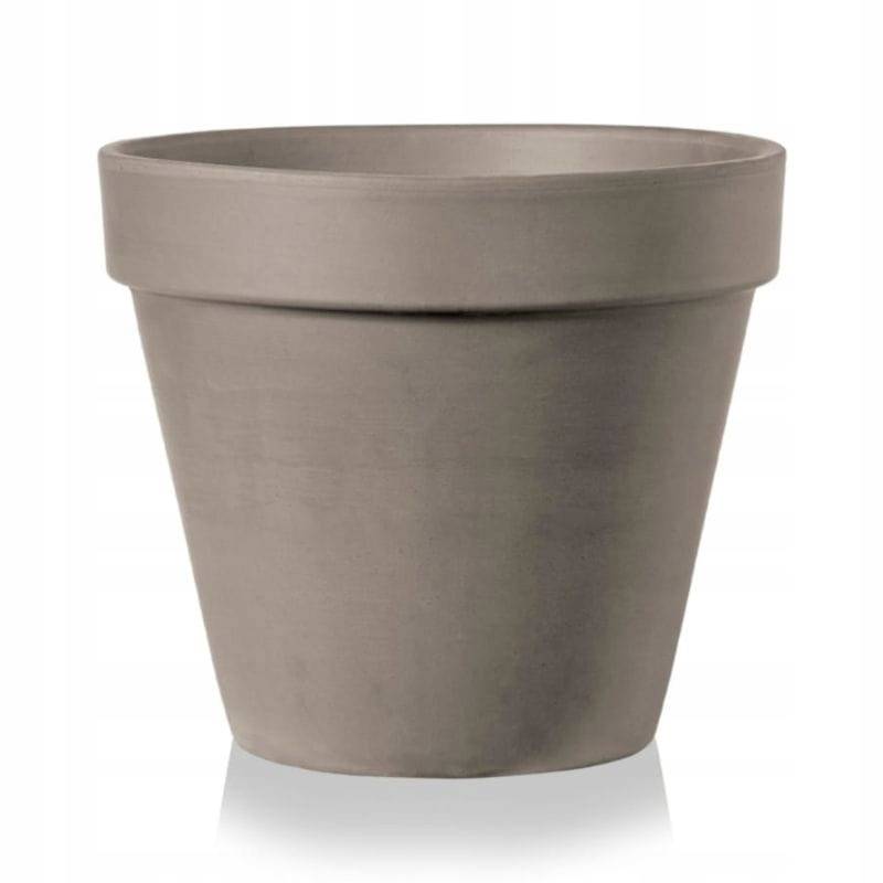 Artevasi - Pot Amalia 48 cm Vulcain terre cuite gris volcanique - ARTEVASI