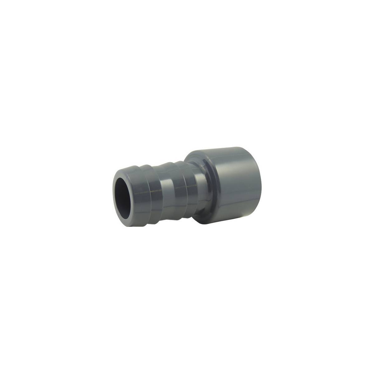 Codital - Douille cannelée en PVC à coller - Ø A: 32mm | Ø B: 25mm | Ø C : 30mm - Imagen 1