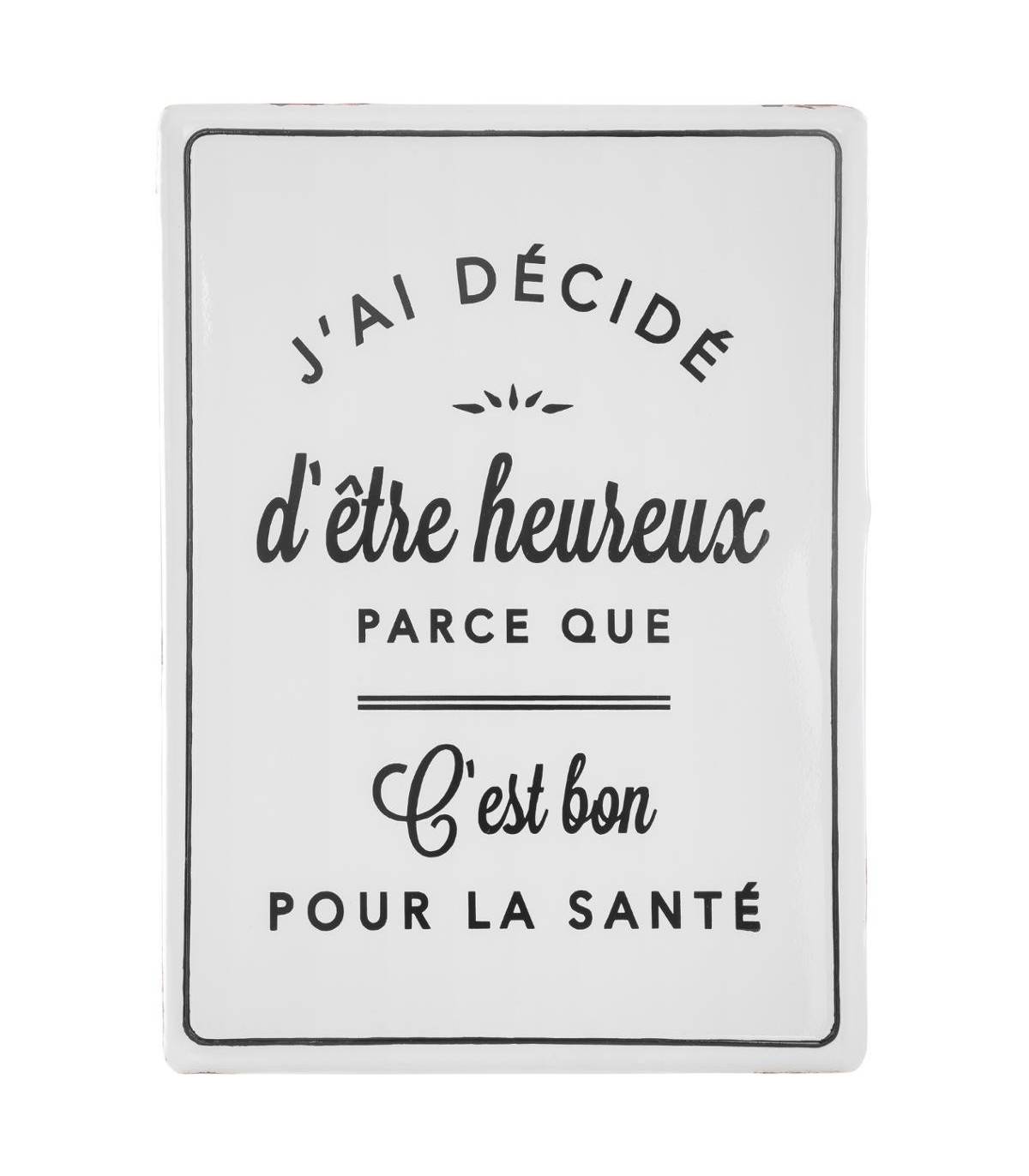 Décoration murale Plaque métal céramique  35 x 45 cm - Imagen 1