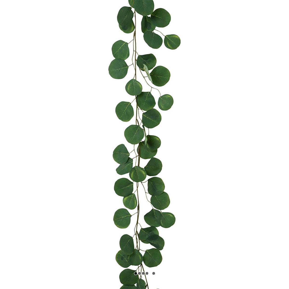 Artificielles - Guirlande d'eucalyptus artificiel 190 cm en tissu - Imagen 2