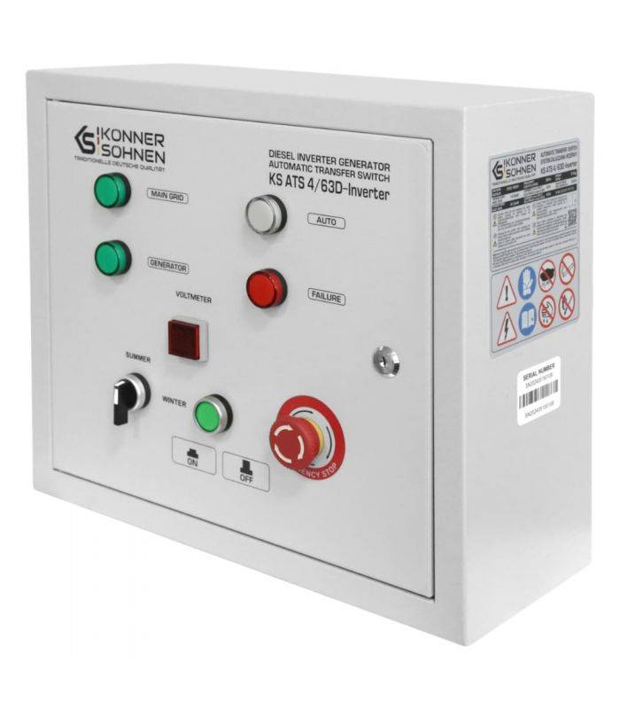 Bloc de transfert automatique (ATS) pour générateur diesel -  KS ATS 4/63D-Inverter - Image 1
