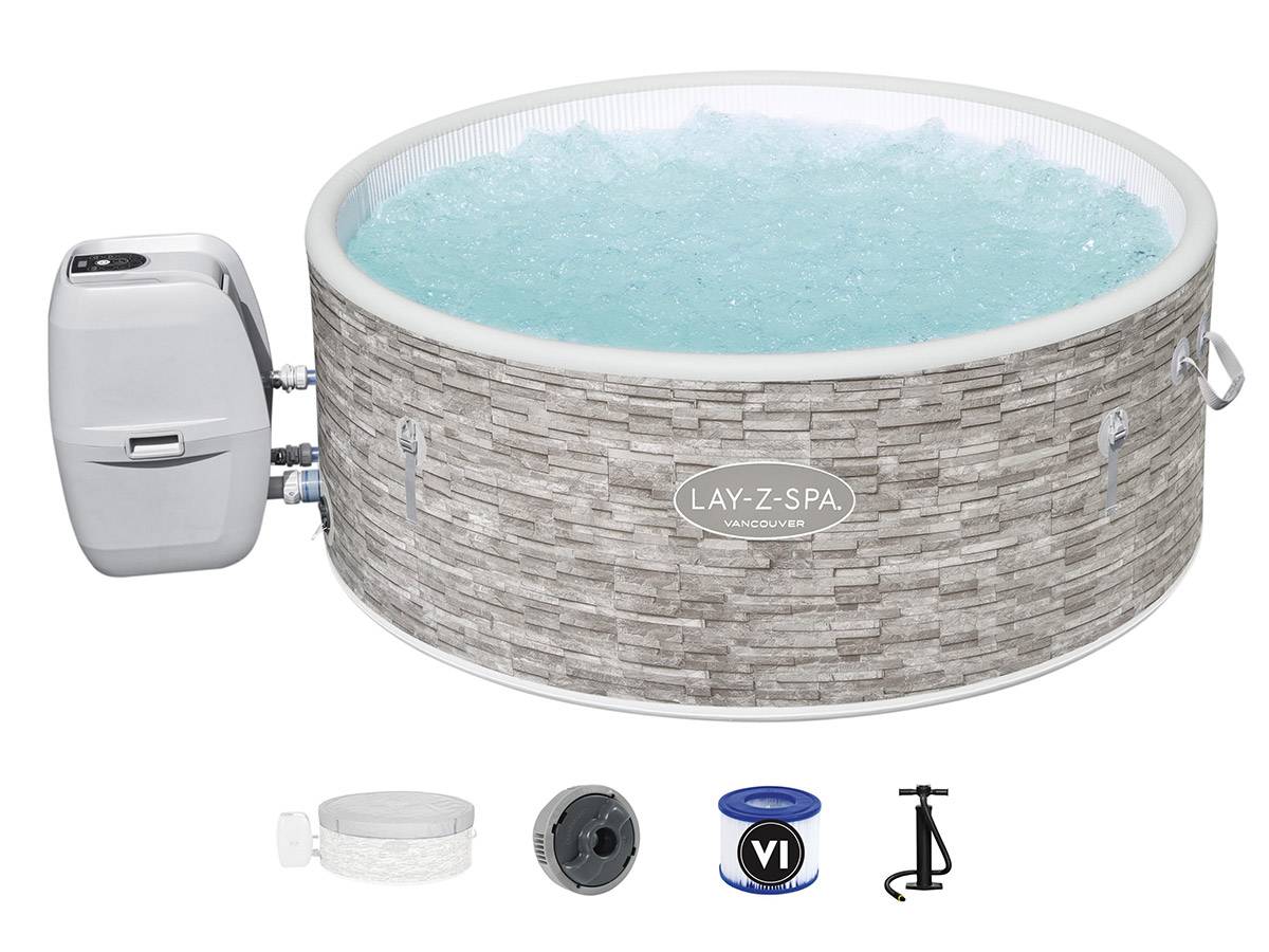 Bestway - Spa gonflable Lay-Z-Spa Vancouver rond Airjet Plus 3/5 places - Bestway - Imagen 1