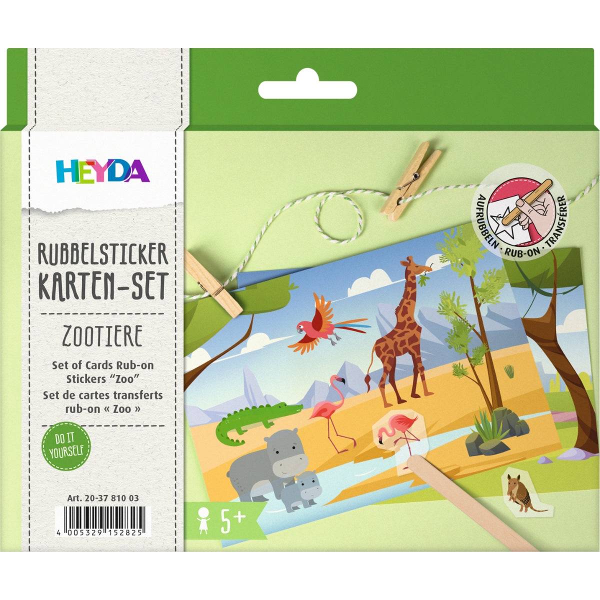 Autre - Kit de Cartes Transferts - Animaux du Zoo - Mes Courses En Vrac