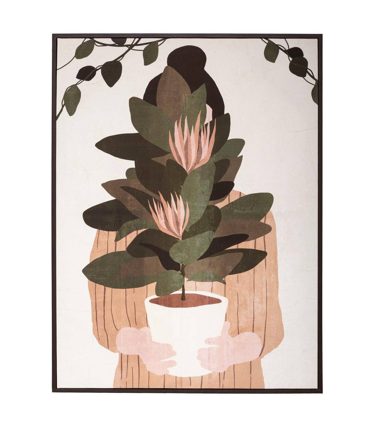 Tableau Toile murale encadrée imprimée Femme 58 x 78 cm - Image 1