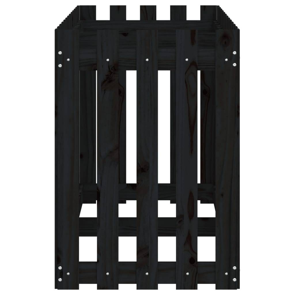 ComfortXL - Potager sur pied en bois design noir hauteur 70cm 150x50cm – ComfortXL Outdoor Living - Image 6