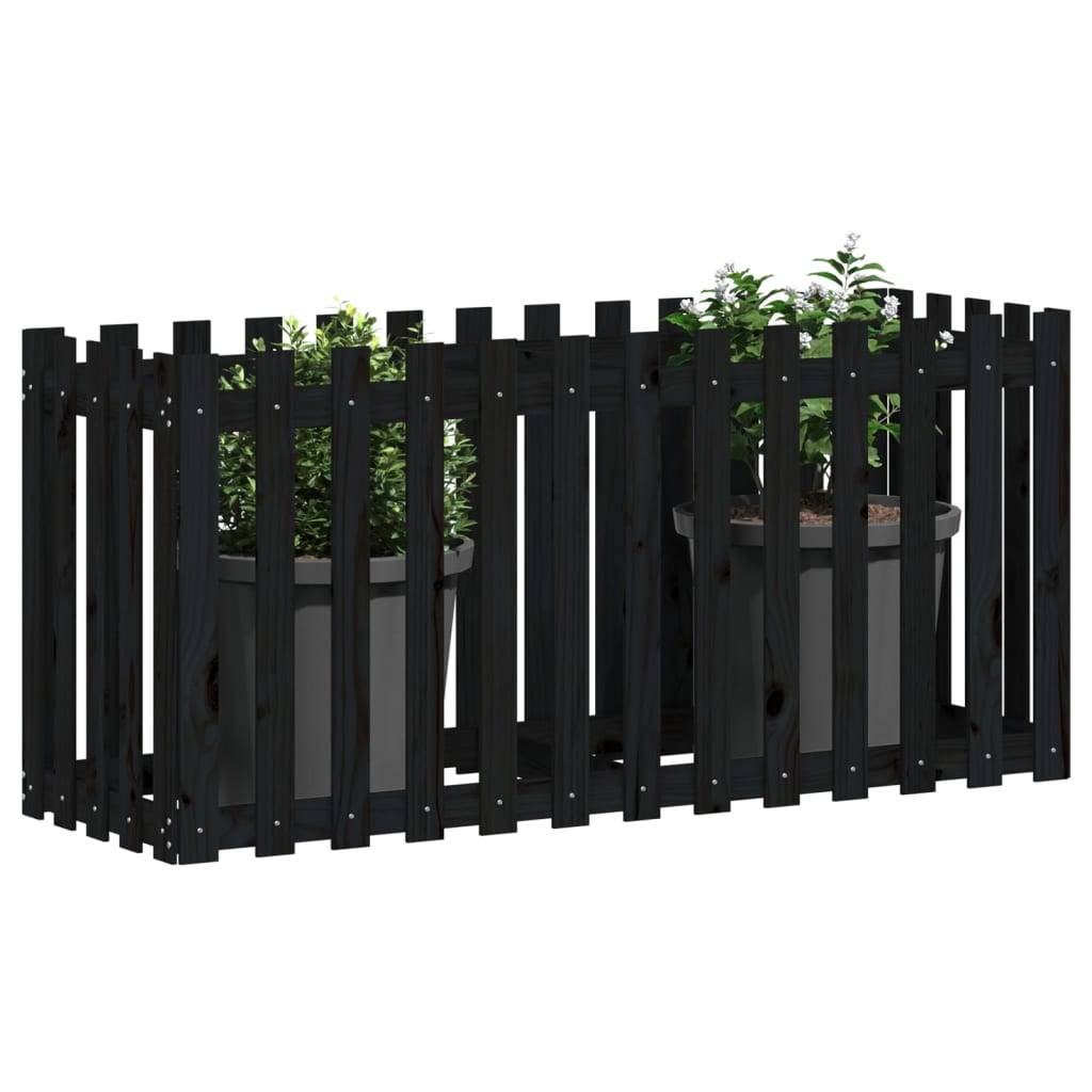 ComfortXL - Potager sur pied en bois design noir hauteur 70cm 150x50cm – ComfortXL Outdoor Living - Image 3