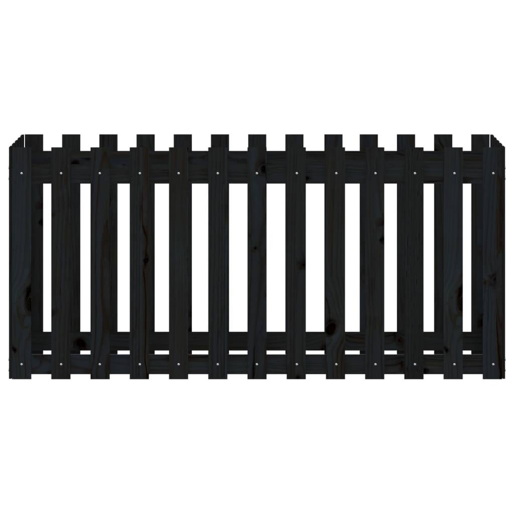 ComfortXL - Potager sur pied en bois design noir hauteur 70cm 150x50cm – ComfortXL Outdoor Living - Image 5