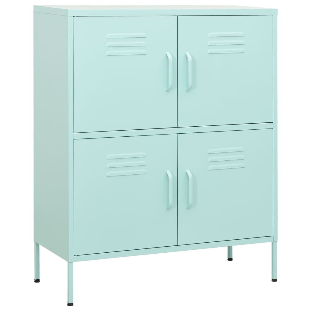 Vidaxl - Armoire de rangement Vert menthe 80x35x101,5 cm Acier - vidaXL - Imagen 1