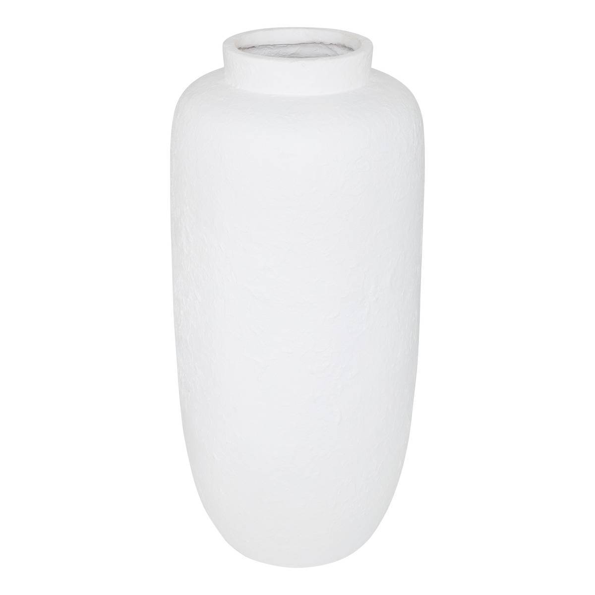 Atmosphera - Vase Elene 30x30x66cm Blanc - Atmosphera Créateur d'intérieur - Image 2