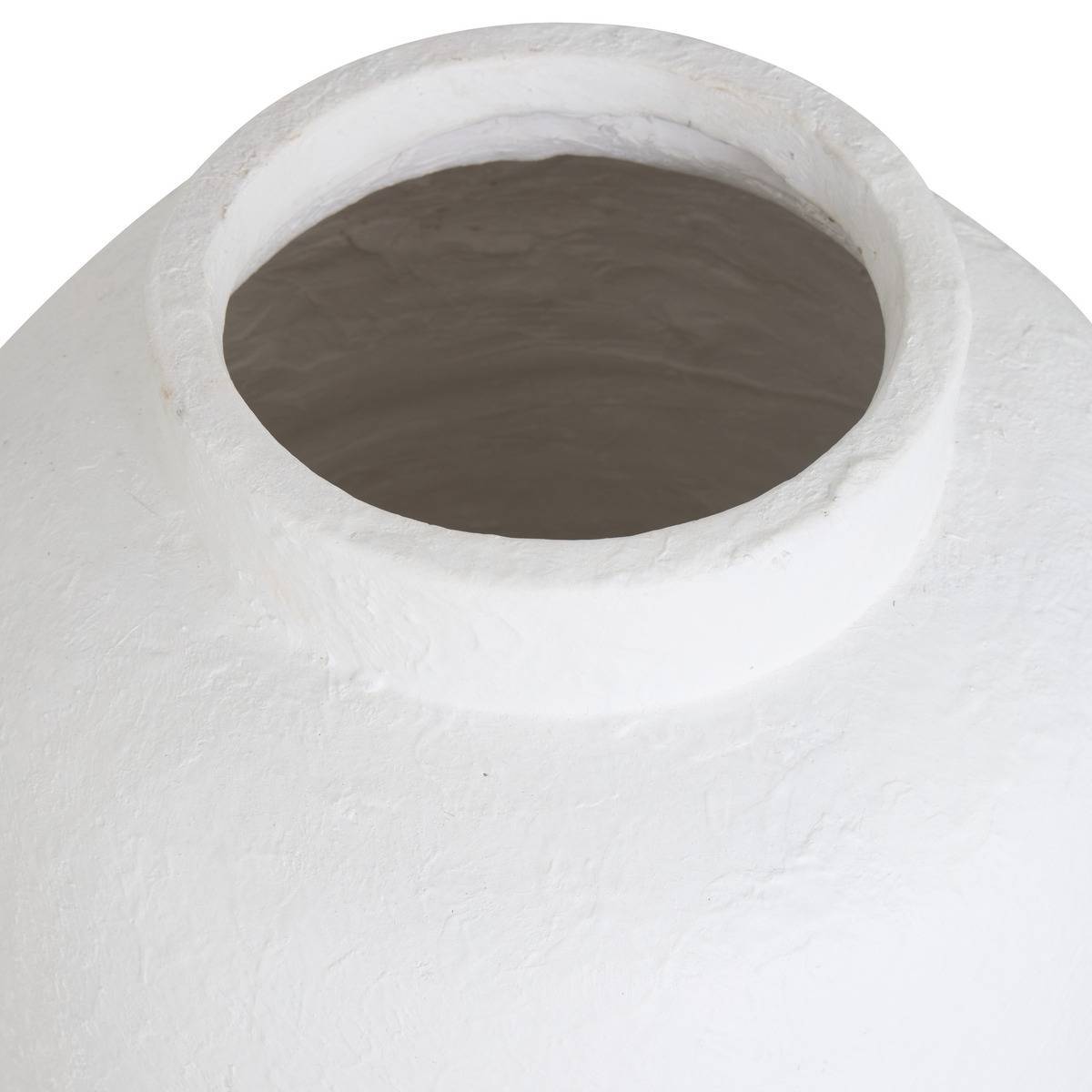 Atmosphera - Vase Elene 30x30x66cm Blanc - Atmosphera Créateur d'intérieur - Image 3