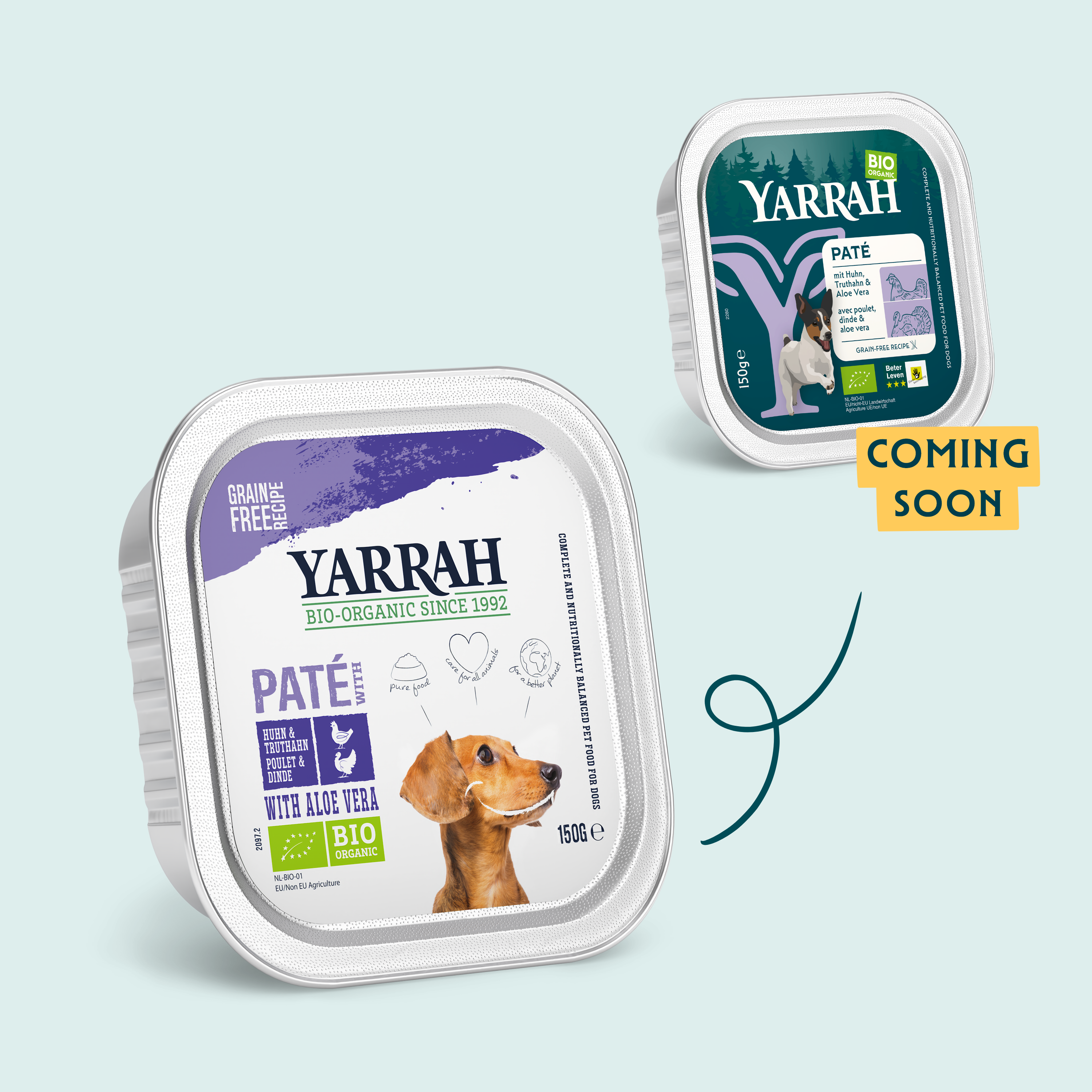 Yarrah - Pâtées Bio Sans Céréales Poulet & Dinde pour Chien - Imagen 4