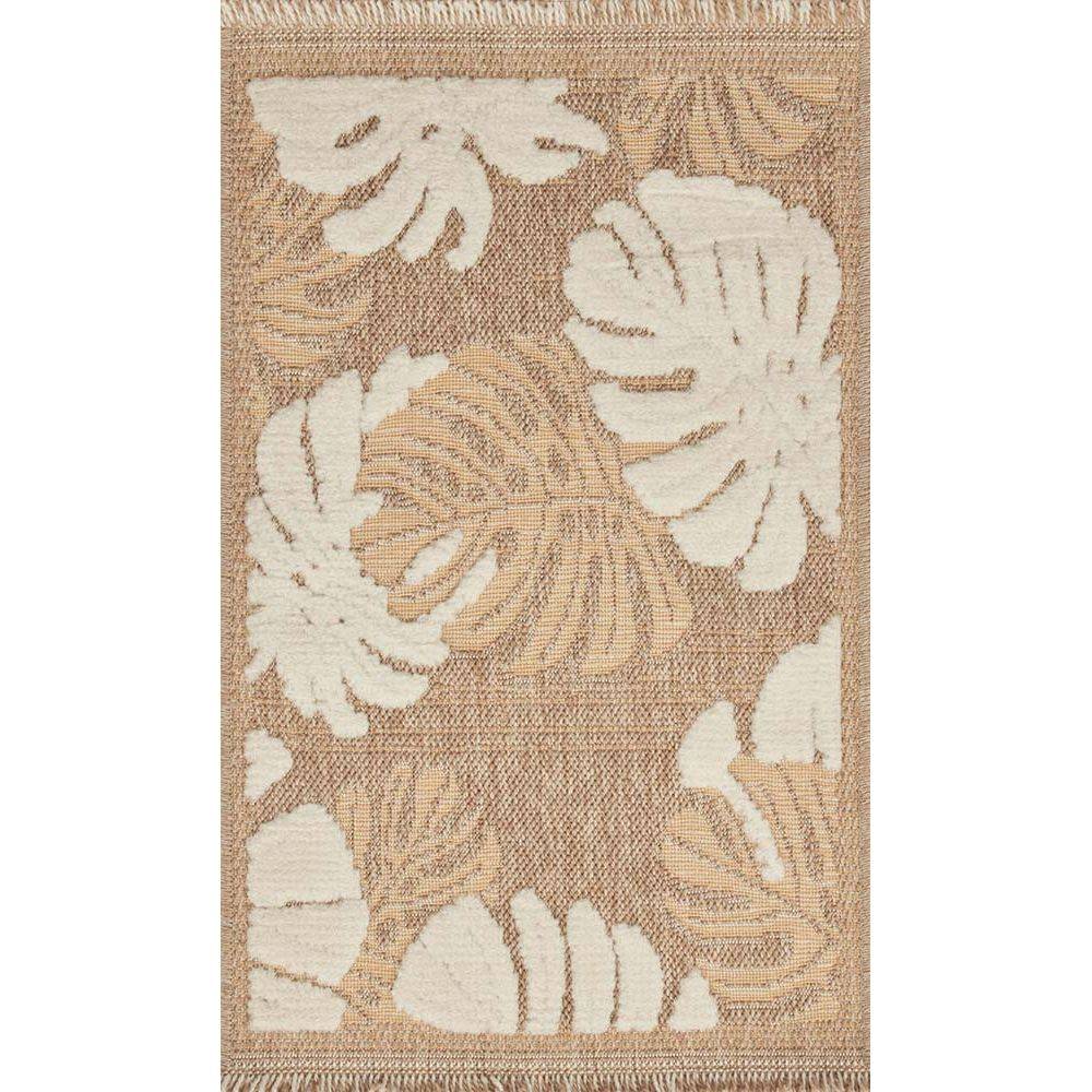 Jardindeco - Tapis intérieur extérieur aspect jute jaune Tijuana 9062 230 x 160 cm - Imagen 3