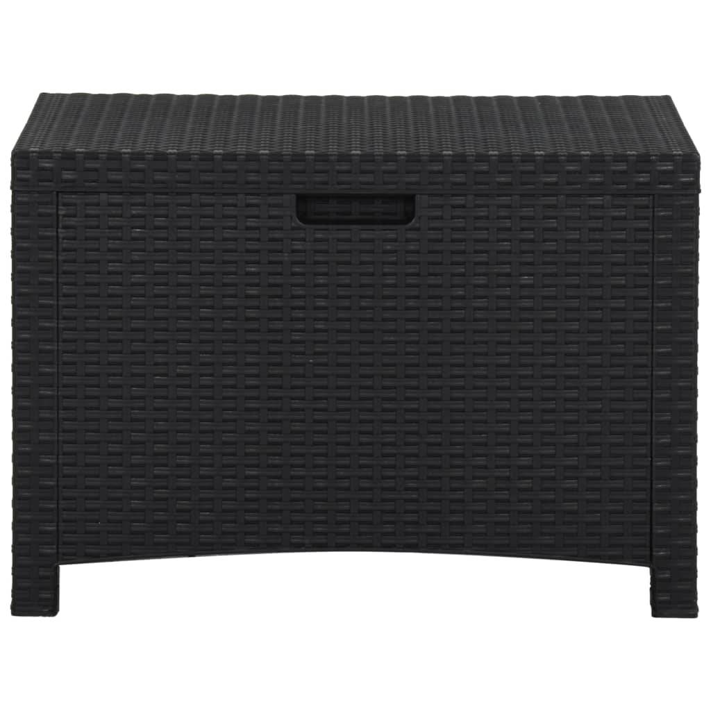 Helloshop26 - Coffre boîte meuble de jardin rangement 60 x 54 x 41 cm rotin pp graphite - Imagen 2