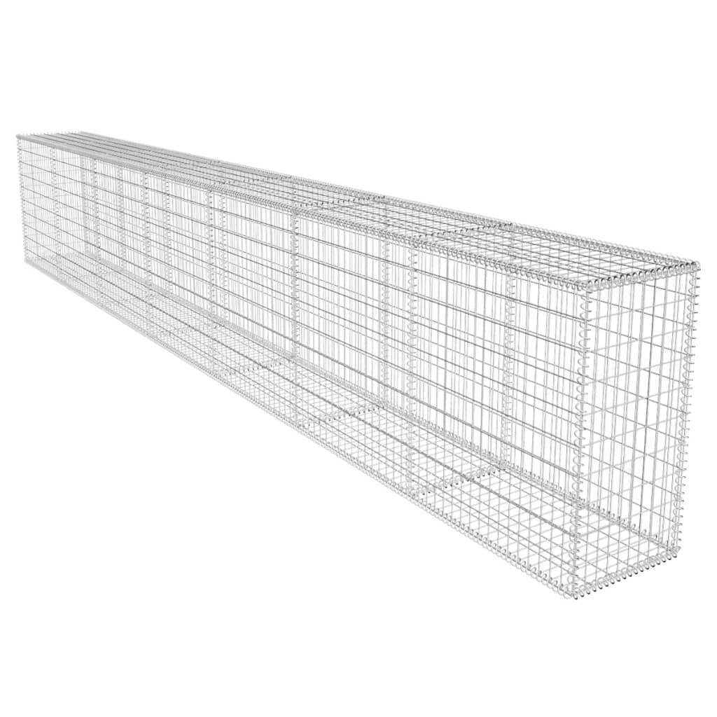 Mur en gabion acier galvanisé 600 x 50 x 100 cm - PANGIVO - Image 2