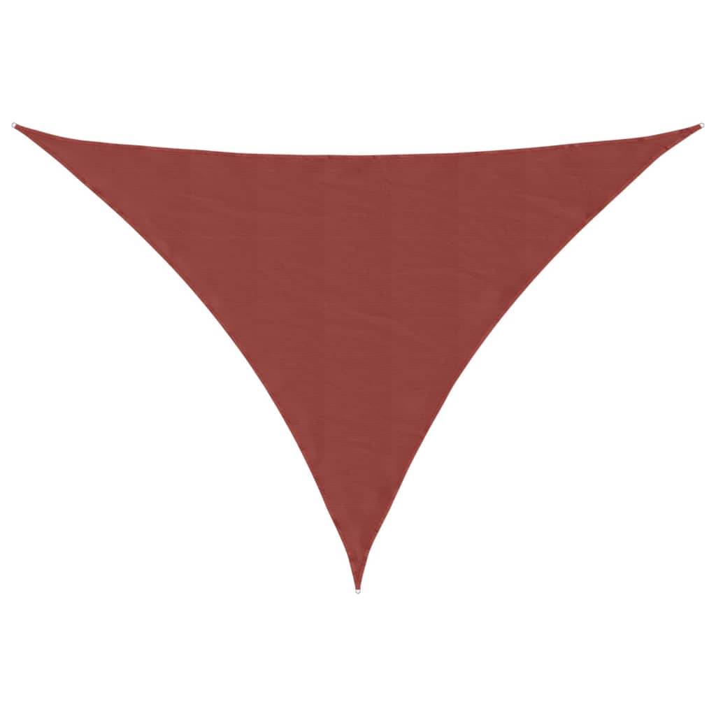 Voile de parasol tissu oxford terre cuite 400 x 500 x 500 cm - PANGIVO - Image 2