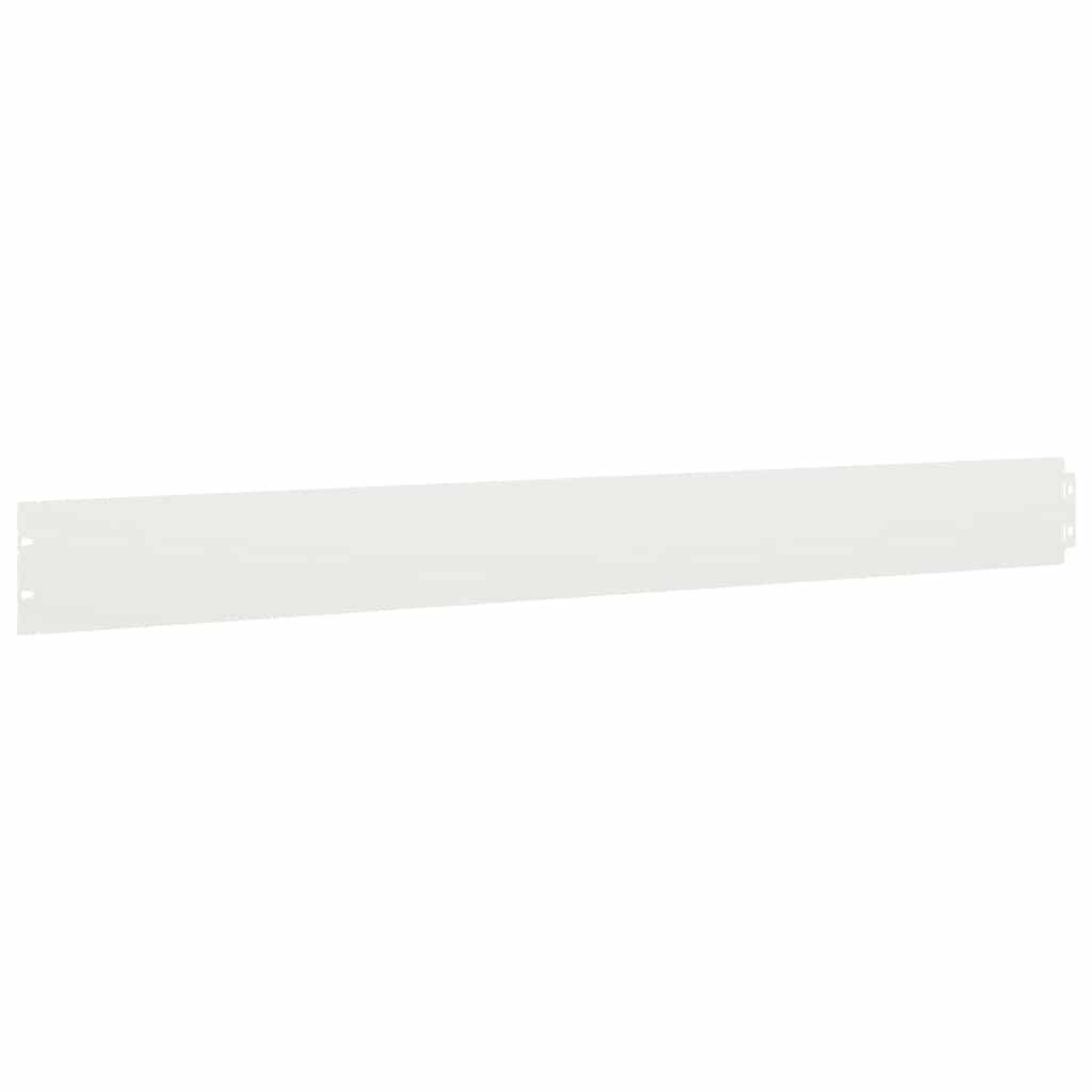 Bordure Massif Acier Laminé Souple Délimitation Espaces Verts 103x10cm Blanc - ComfortXL Outdoor Living - Image 5
