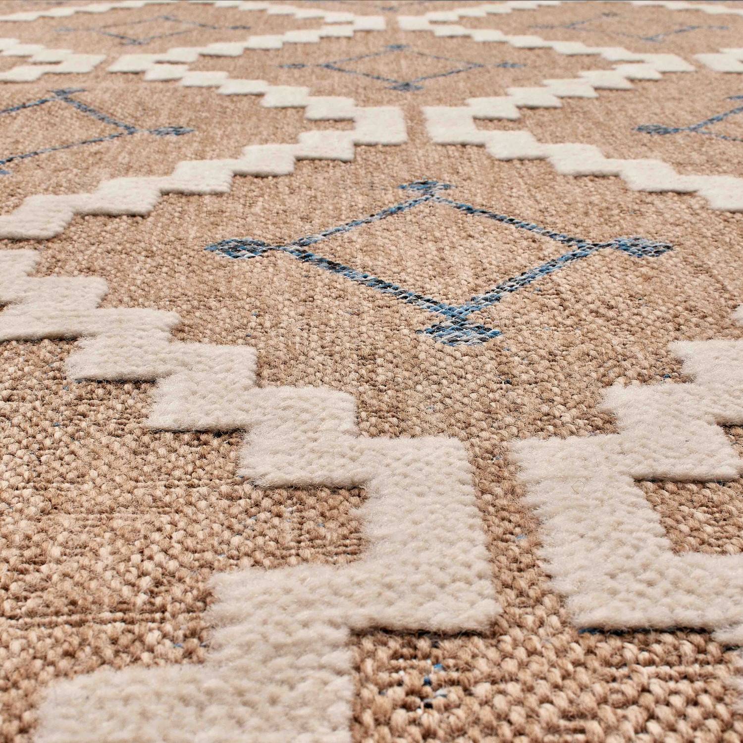 Autre - Tapis intérieur et extérieur en polypropylène marron 200x290cm - Imagen 2