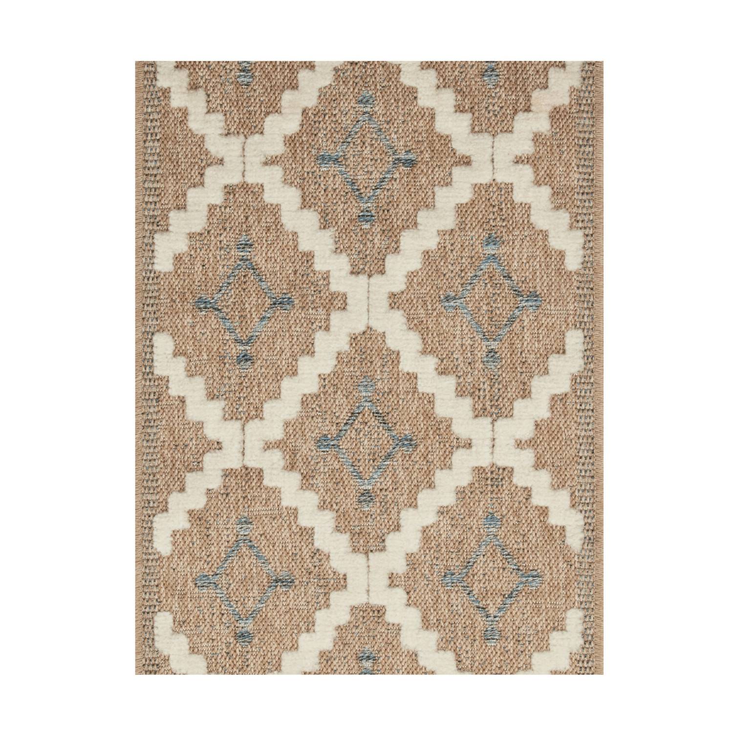 Autre - Tapis intérieur et extérieur en polypropylène marron 200x290cm - Imagen 1