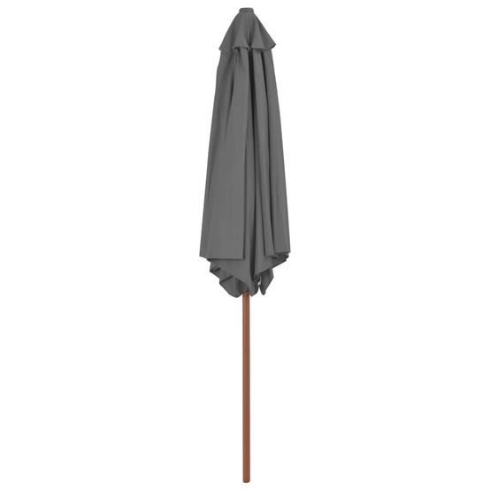PANGIVO - Parasol d'extérieur avec mât en bois anthracite 270 x 244 cm - PANGIVO - Image 3