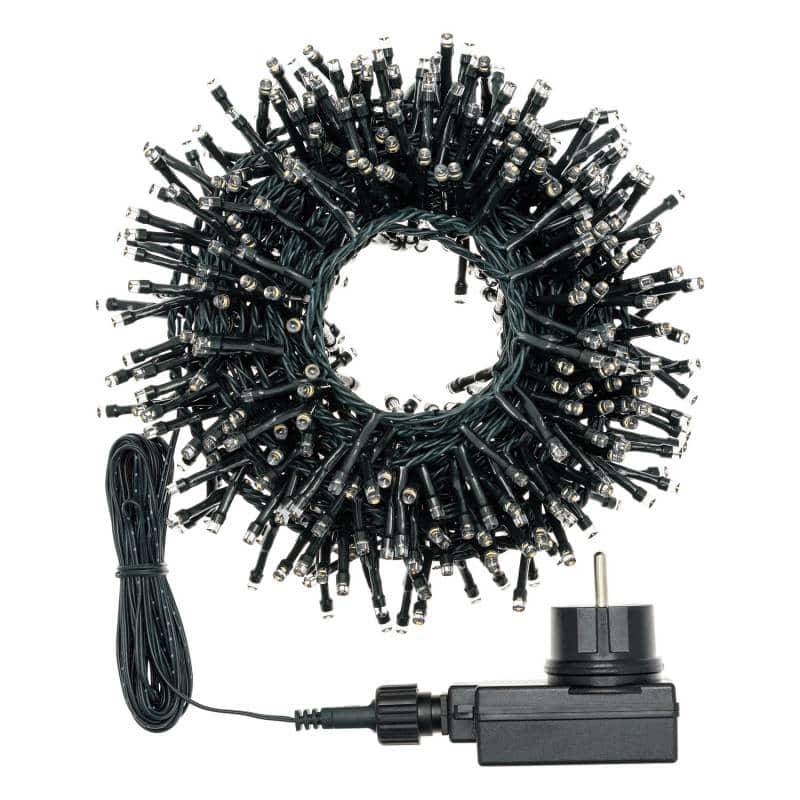Lotti - Guirlande lumineuse Boa 6CM 15M 750 LED ambré lumière fixe câble vert Lotti - Imagen 4