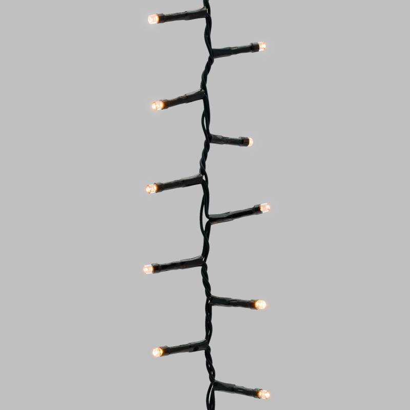 Lotti - Guirlande lumineuse Boa 6CM 15M 750 LED ambré lumière fixe câble vert Lotti - Imagen 5