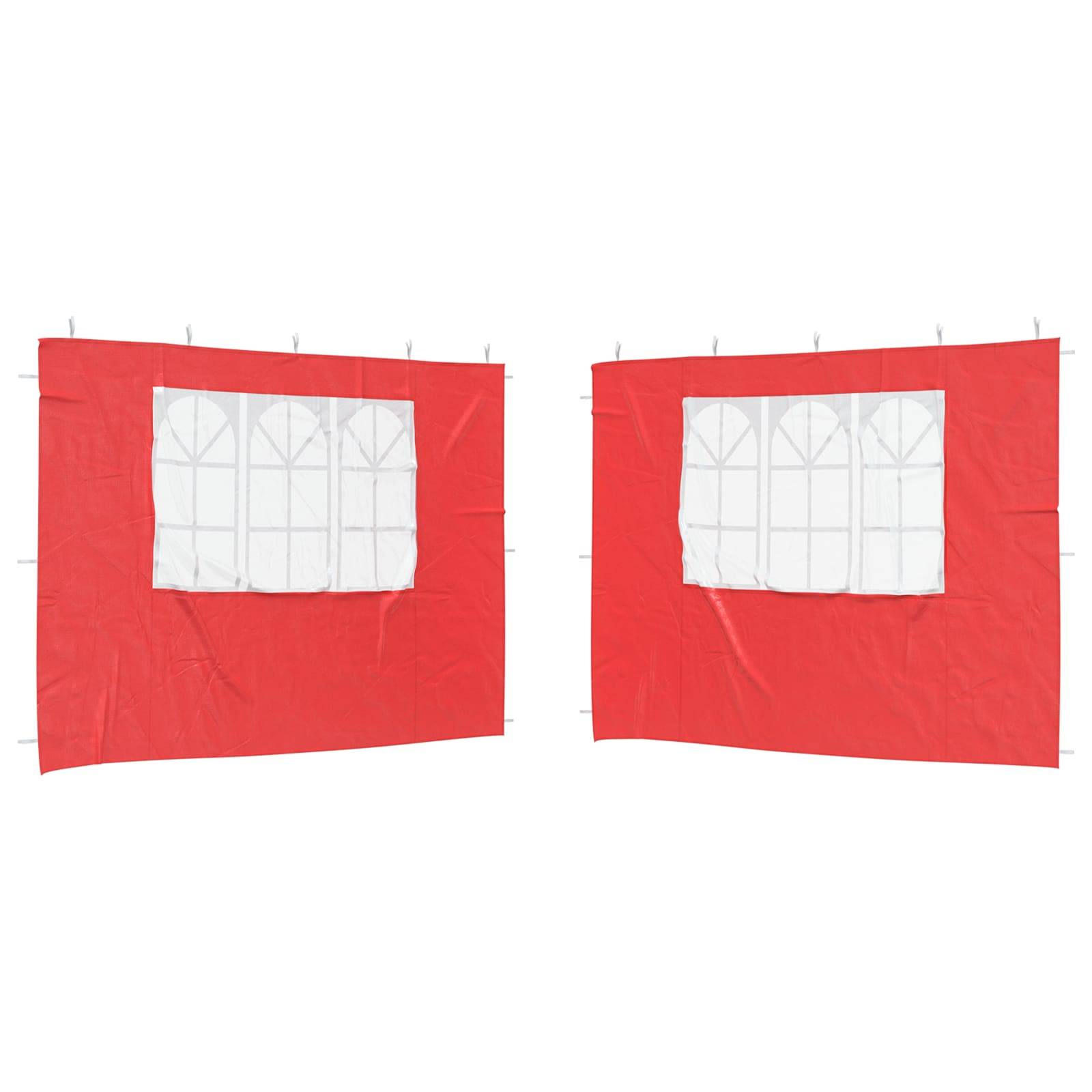 Parois de tente de fête PE rouge 300 x 195 cm - PANGIVO - Image 2