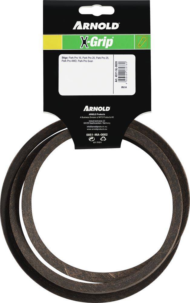Arnold - Courroie trapézoïdale X-Grip V de type 5L620 Arnold - Imagen 4
