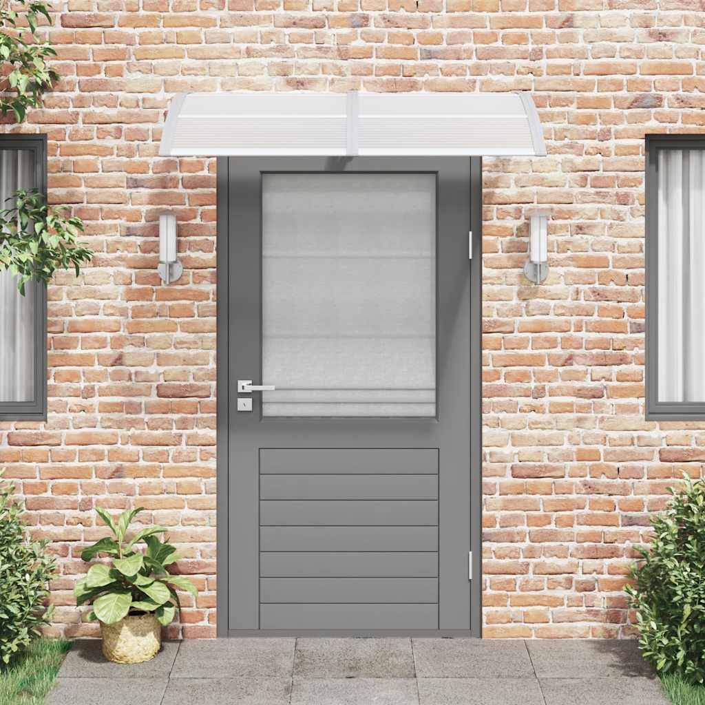 Maison Chic - Store banne | Auvent de porte Gris 150x100 cm Polycarbonate Maison Chic - Image 1