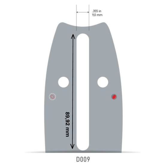 Oregon - Guide chaîne 50 cm, pas 3/8", jauge 1,5mm, 72 maillons Powercut™ - OREGON 208RNDD009 - Image 2