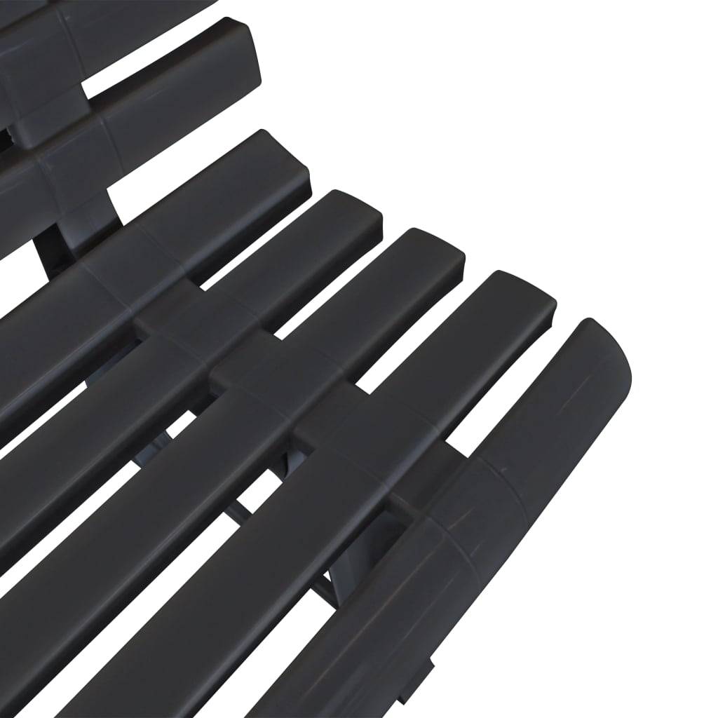 ComfortXL - Banc de Jardin 3 Places Plastique Durable et Léger Anthracite 145 cm – ComfortXL Outdoor Living - Image 4