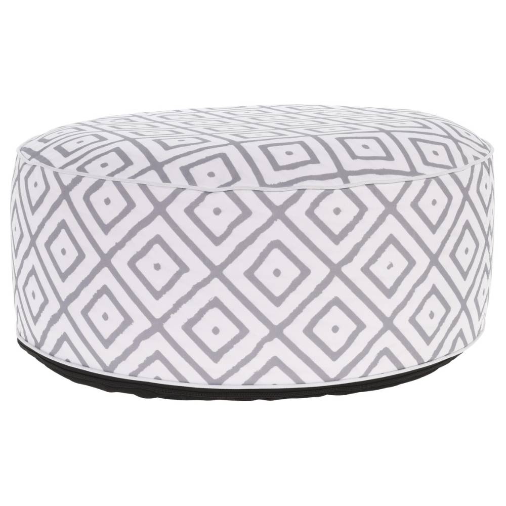 Sans Marque - Pouf extérieur gonflable rond déhoussable ⌀ 50 cm - Image 2