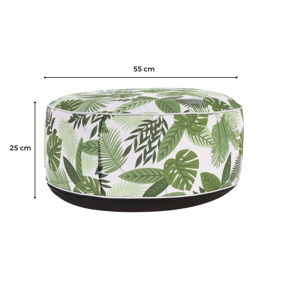 Sans Marque - Pouf extérieur gonflable rond déhoussable ⌀ 50 cm - Image 6
