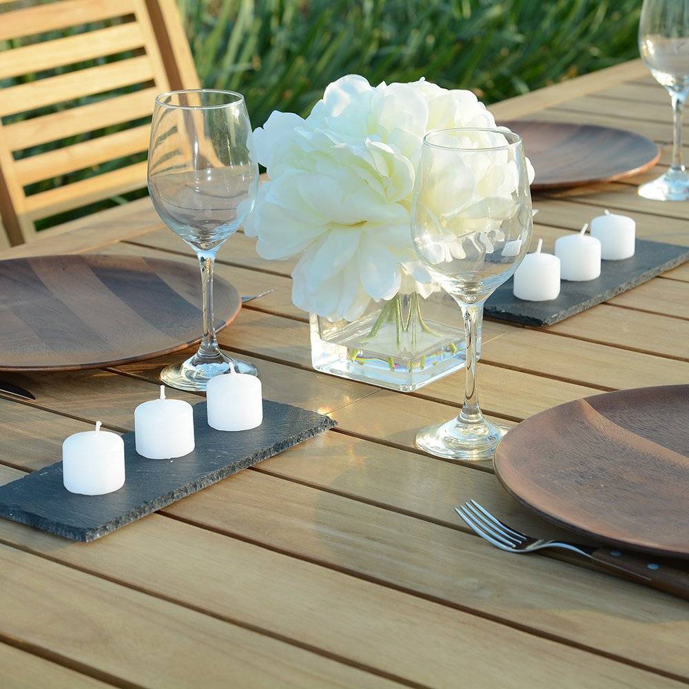 Salon de jardin teck massif Valdemoro, 6 places - TECK'Attitude - Imagen 3