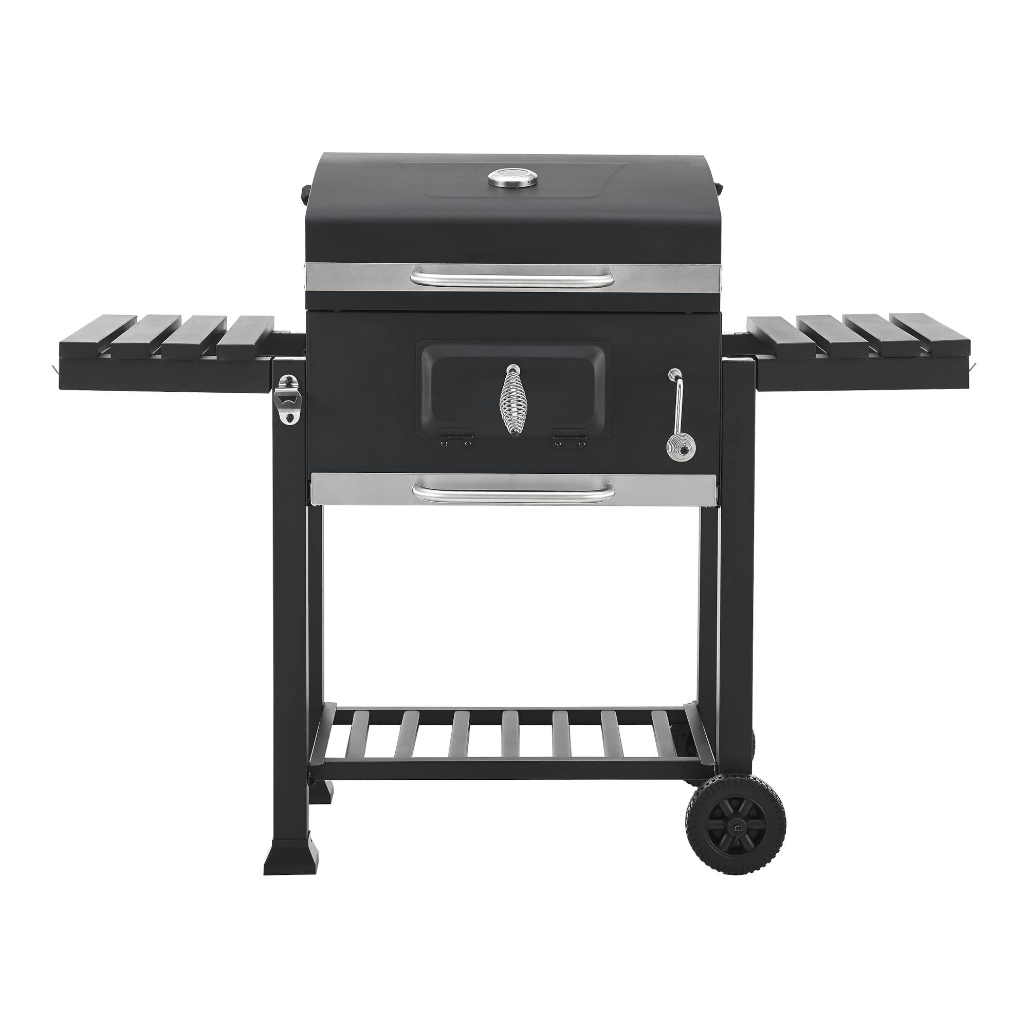 Casa.Pro - Chariot de barbecue au charbon de bois Arnad 105 x 135 x 48 cm noir casa.pro - Imagen 3