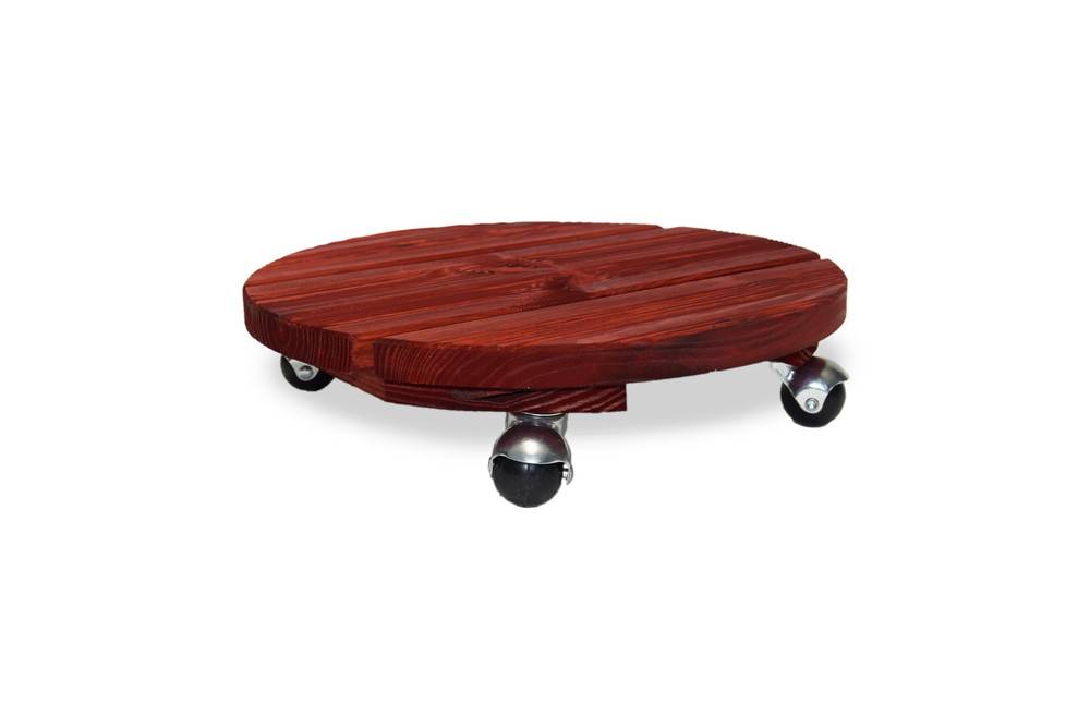 Louis Moulin - Roule plante BOIS rond rouge - 37,5 cm - Bois Louis Moulin - Imagen 1