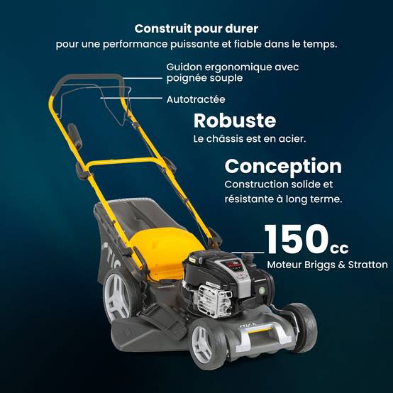Stiga - Tondeuse thermique autotractée Combi 48 SEQ B MS, Moteur B&S 150 cc, Largeur 46 cm, 4-en-1 avec démarrage électrique - STIGA - Image 2