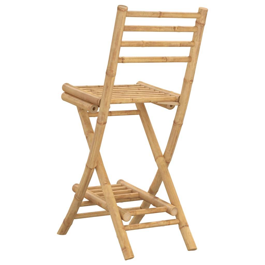 Tabourets de bar bambou naturel 40 x 57.5 x 97 cm - PANGIVO - Image 7