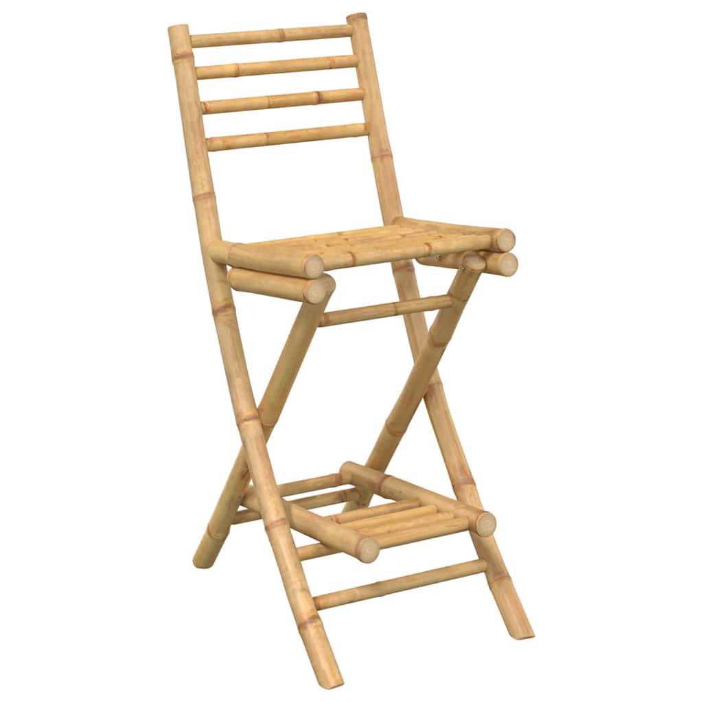 Tabourets de bar bambou naturel 40 x 57.5 x 97 cm - PANGIVO - Image 4