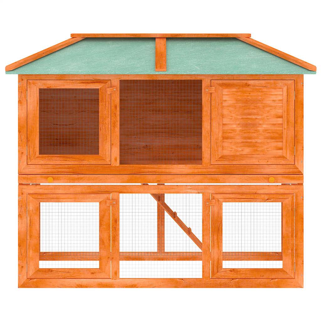 Vidaxl - Cage double pour animaux Bois vidaXL 170849 - Imagen 5