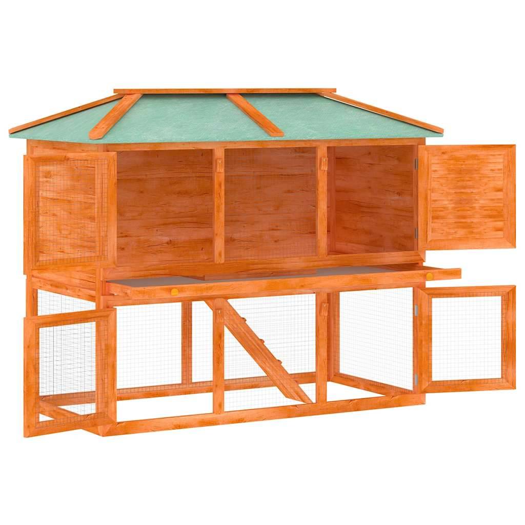 Vidaxl - Cage double pour animaux Bois vidaXL 170849 - Imagen 4