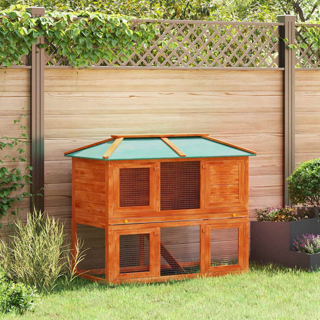 Vidaxl - Cage double pour animaux Bois vidaXL 170849 - Imagen 1