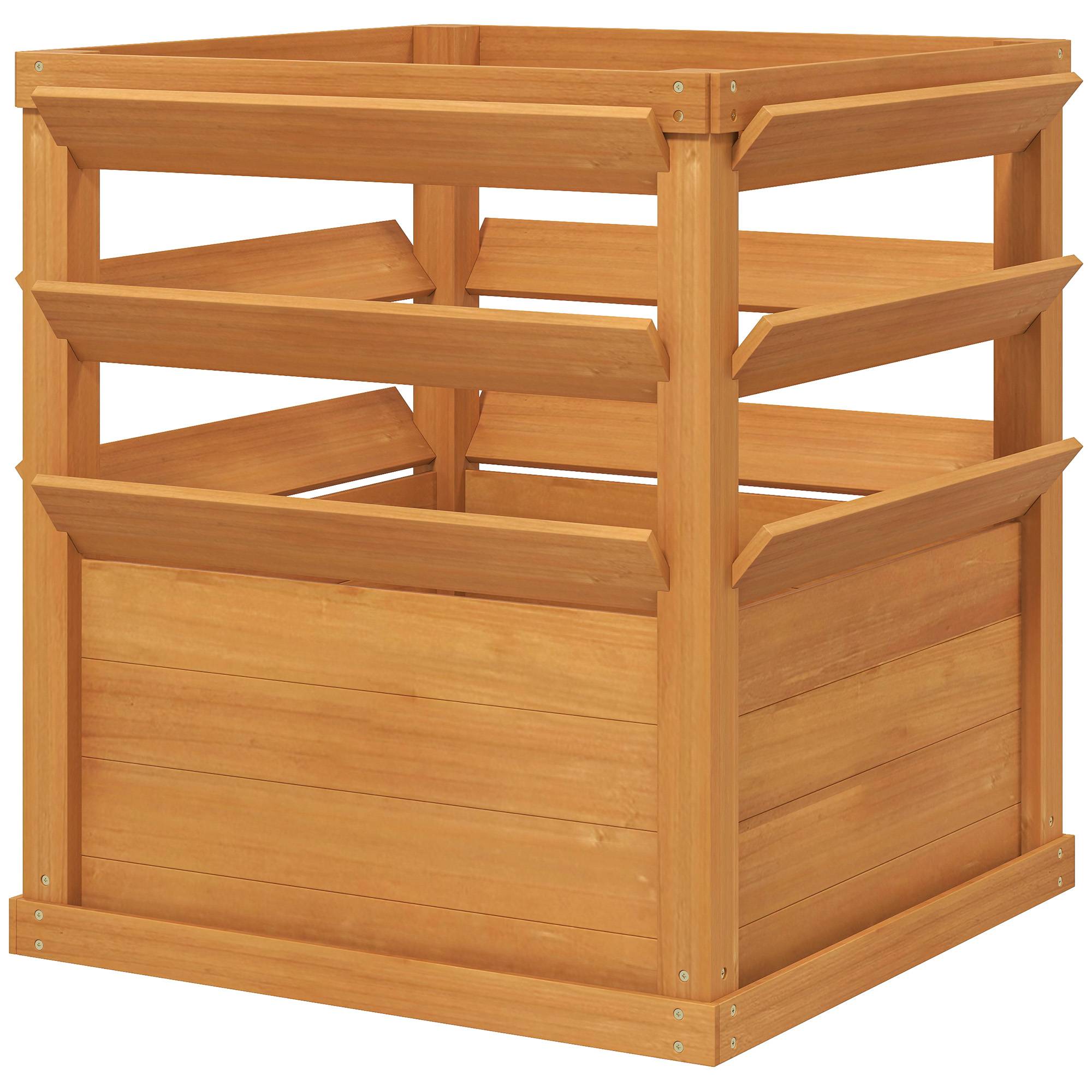PANGIVO - Jardinière bois marron clair 65 x 65 x 73 cm - PANGIVO - Image 2