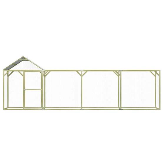 Vidaxl - Poulailler 6x1,5x2 m Pinède imprégnée vidaXL 278402 - Imagen 2